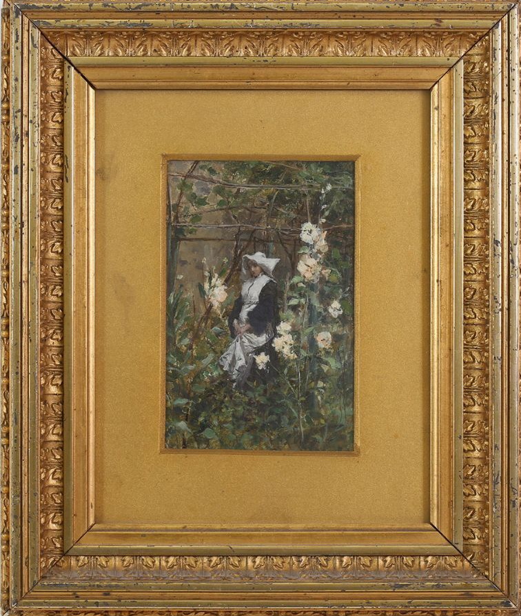 意大利 《修女的花园一角》（Scorcio di giardino con suora）2.jpg