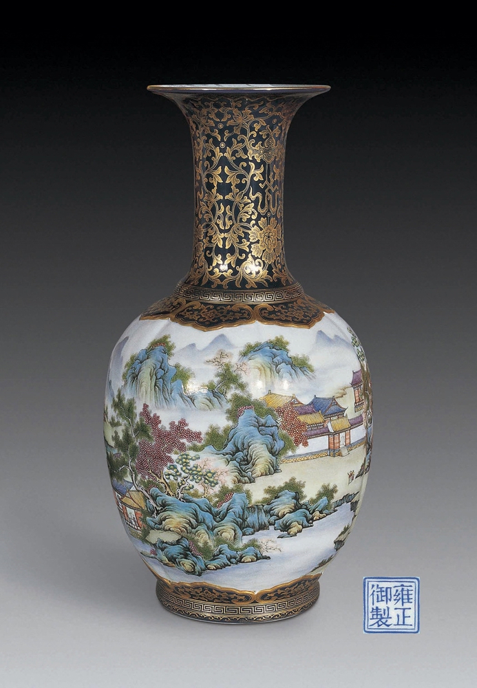 祭蓝釉描金粉彩山水庭院金瓜瓶.jpg